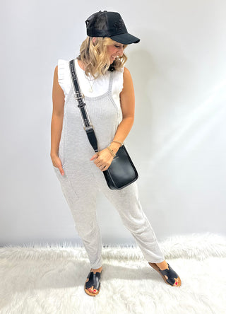Silver Birch Stripe Romper - White Lily Boutique