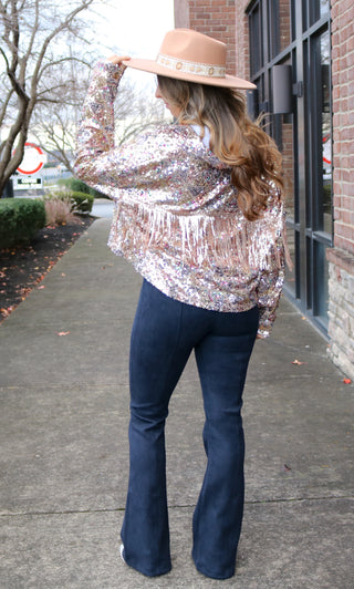 In the Spotlight Sequin Jacket - White Lily Boutique
