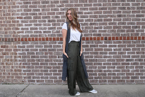 Ease and Elegance Satin Cargo Pants