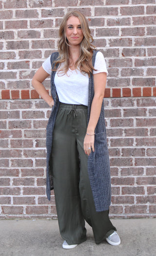 Basic Slub Sleeve Tee - White Lily Boutique