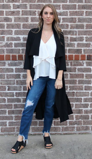 Trendy Trenchcoat - White Lily Boutique