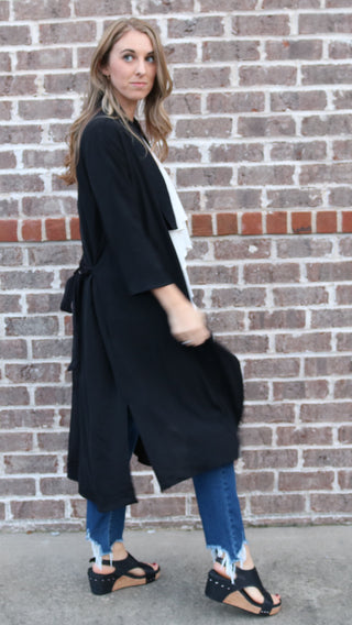 Trendy Trenchcoat - White Lily Boutique