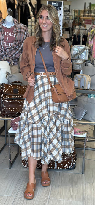Autumn Allure Skirt - White Lily Boutique
