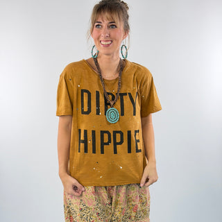Dirty Hippie Tee, Vintage Mustard | Jaded Gypsy