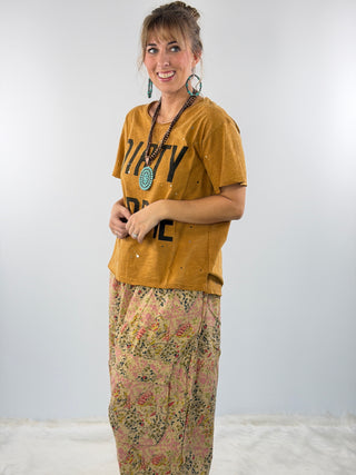 Dirty Hippie Tee, Vintage Mustard | Jaded Gypsy