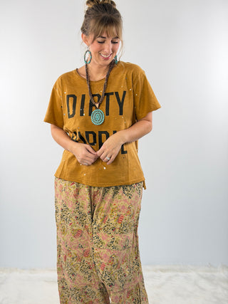 Dirty Hippie Tee, Vintage Mustard | Jaded Gypsy