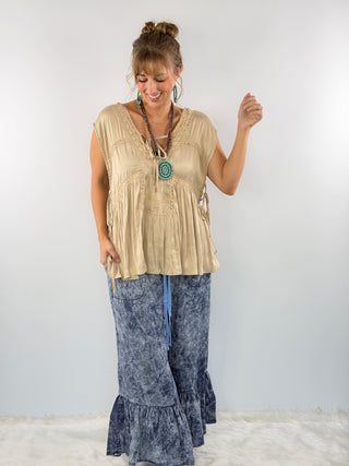 Soft Spoken Top, Oatmeal | Jaded Gypsy