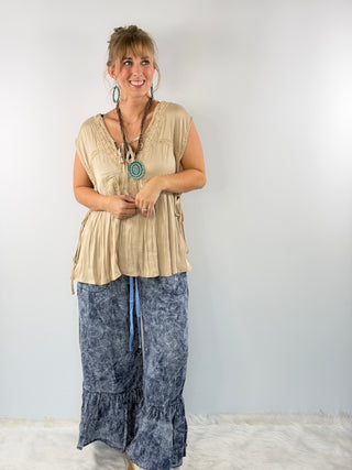 Soft Spoken Top, Oatmeal | Jaded Gypsy