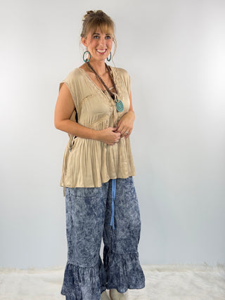 Soft Spoken Top, Oatmeal | Jaded Gypsy