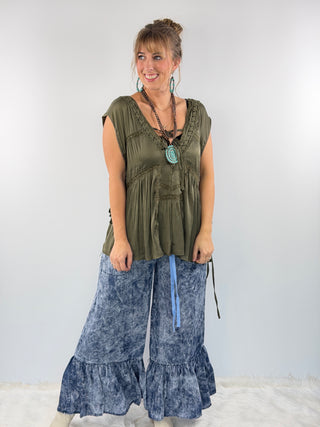 Soft Spoken Top, Olive | Jaded Gypsy