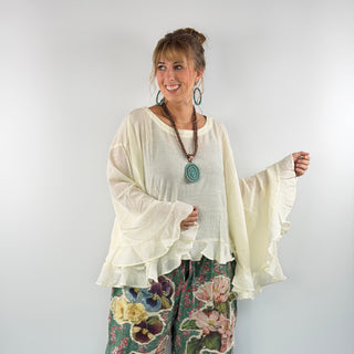 Blooming Grace Top, Parchment | Jaded Gypsy