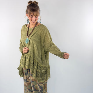 Meadow Wind Top, Olive | Jaded Gypsy
