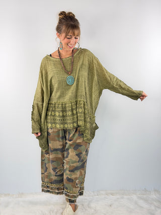 Meadow Wind Top, Olive | Jaded Gypsy