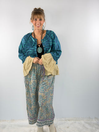 Garden Romance Bloomer, Teal Floral | Jaded Gypsy