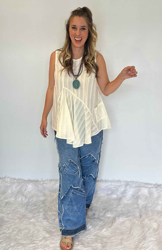 Patched On Up Jeans by Jaded Gypsy