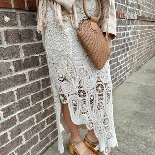 Miss Me Crochet Cream Skirt