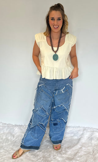 Jaded Gypsy Fine With Me tank with relaxed boho fit, soft lived-in fabric, and versatile sleeveless design for effortless layering