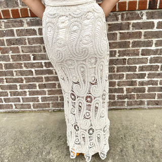 Miss Me Boho Kiss Skirt - White Lily Boutique