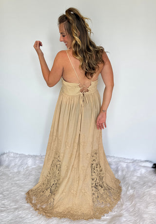 Sunset Romance Boho Maxi Dress | Jaded Gypsy Embroidered Cotton