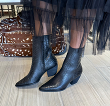 Caty Black Snake Boots by Matisse