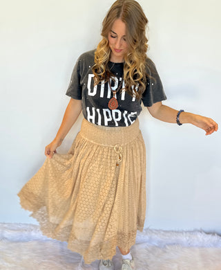 Desert Dream | Boho Lace Wide-Leg Flowy Trousers