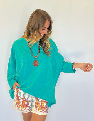 Be Free Top - Turquoise by Jaded Gypsy