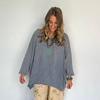 Be Free Top - Vintage Denim: One Size by Jaded Gypsy