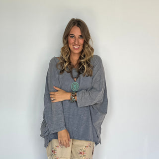 Be Free Top - Vintage Denim: One Size by Jaded Gypsy
