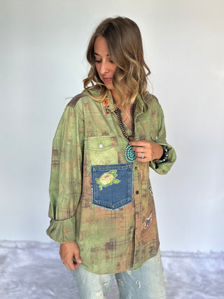 Jaded Gypsy Wander In Peace Artisan Cotton Top – Made in USA