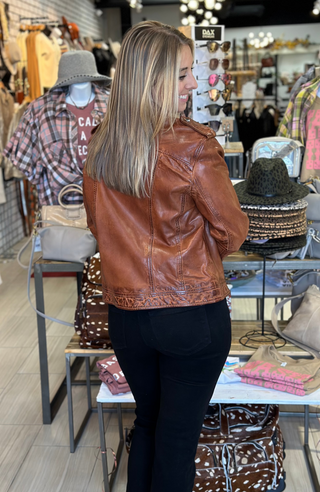 I Can Leather Jacket - White Lily Boutique