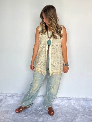 Jaded Gypsy Eyes on You Tea Stain blouse