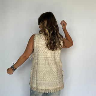 Jaded Gypsy Eyes on You Tea Stain blouse