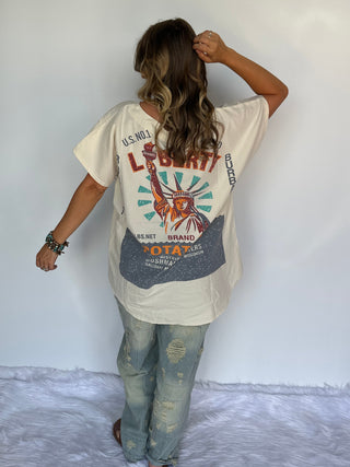 Jaded Gypsy Liberty Vintage Boho Hi-Lo Cotton Top