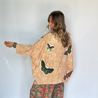 Be Free Top - Tan Flutter By from Jaded Gypsy