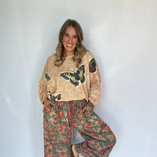 Be Free Top - Tan Flutter By from Jaded Gypsy