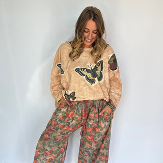 Be Free Top - Tan Flutter By from Jaded Gypsy
