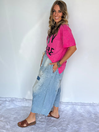 Earth song Harem Pants - Chambray