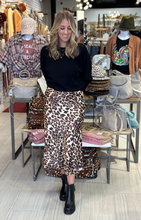 Leopard Midi Pencil Skirt