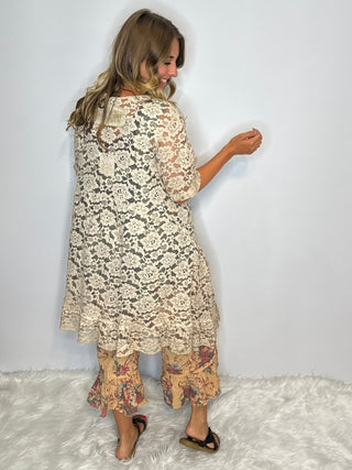 Jaded Gypsy Graceful Walks Jacket: Impeccable USA Craftsmanship in 100% Cotton Lace.