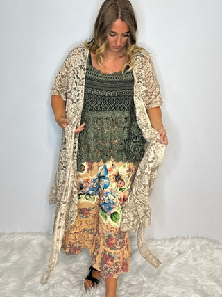 Jaded Gypsy Graceful Walks Jacket: Impeccable USA Craftsmanship in 100% Cotton Lace.