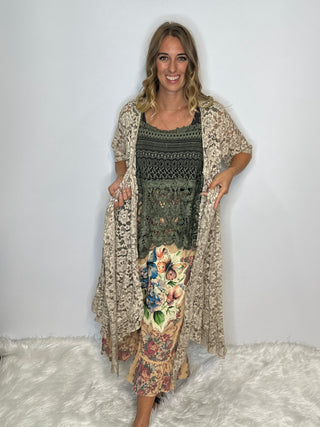 Jaded Gypsy Graceful Walks Jacket: Impeccable USA Craftsmanship in 100% Cotton Lace.