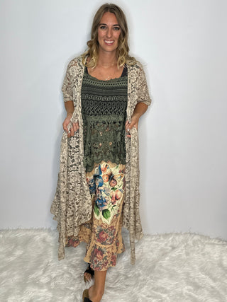 Jaded Gypsy Graceful Walks Jacket: Impeccable USA Craftsmanship in 100% Cotton Lace.