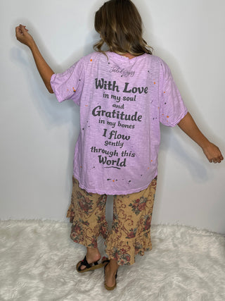 Jaded Gypsy Moon Dust Artisanal Tee | Premium Distressed Cotton Graphic