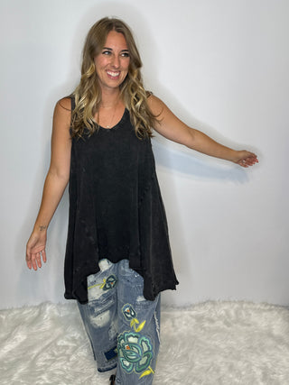 Beyond the Moon Tank - Vintage Black by Jaded Gypsy