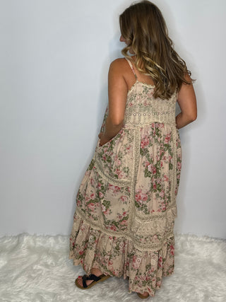 Jaded Gypsy Heirloom Garden Cotton Lace Maxi Dress