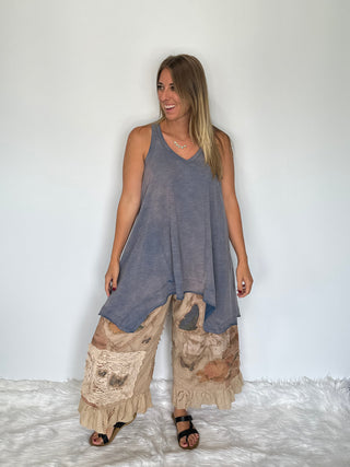 Jaded Gypsy Beyond the Moon Designer Cotton Tunic – Vintage Navy