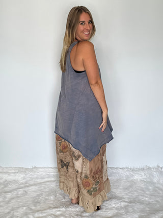 Jaded Gypsy Beyond the Moon Designer Cotton Tunic – Vintage Navy