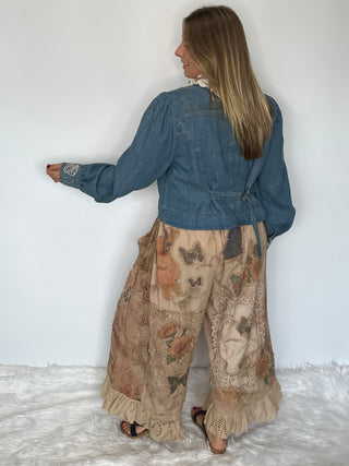 Floral Meadows Exclusive Cotton Crochet Pants | House of Jaded Gypsy