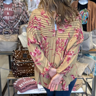 Rust and Rose Blouse Top - White Lily Boutique