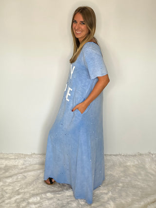 Jaded Gypsy Dirty Hippie Dress - Blessful Blue